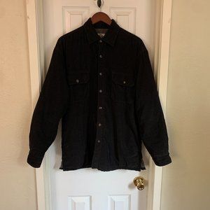 Shaver Lake Mens Quilted Lining Black Flannel